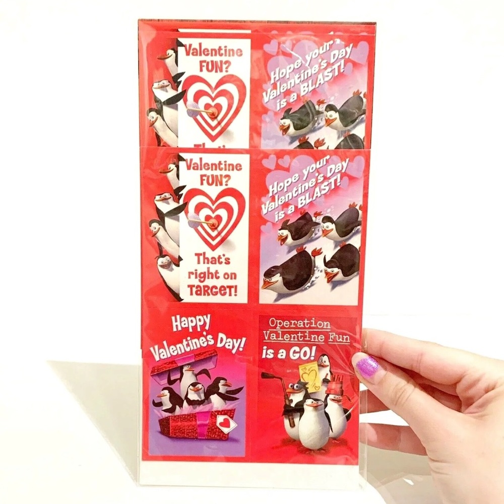 DreamWorks Penguins of Madagascar Movie Valentines Day Cards 28 Pack Hallmark